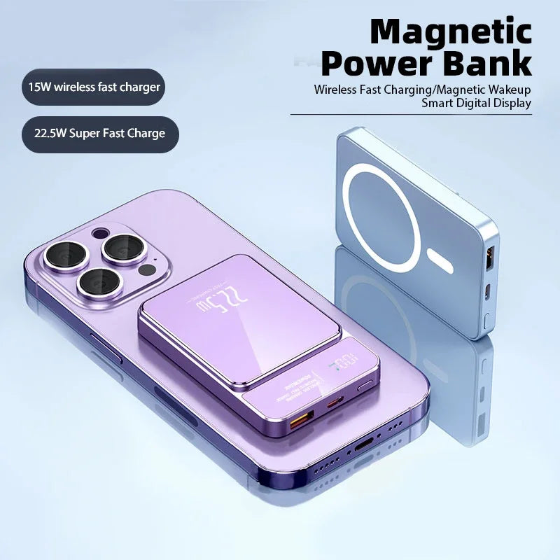 2024 Power Bank 30000 mAh Wireless Magnetic Power Bank Magsafe Super Fast Charging