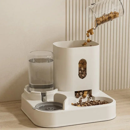 New Automatic Cat Feeding and Water Dispenser Automatic Feeder Water Troughs for Cats Feeding&Watering Supplies Pet Accessories