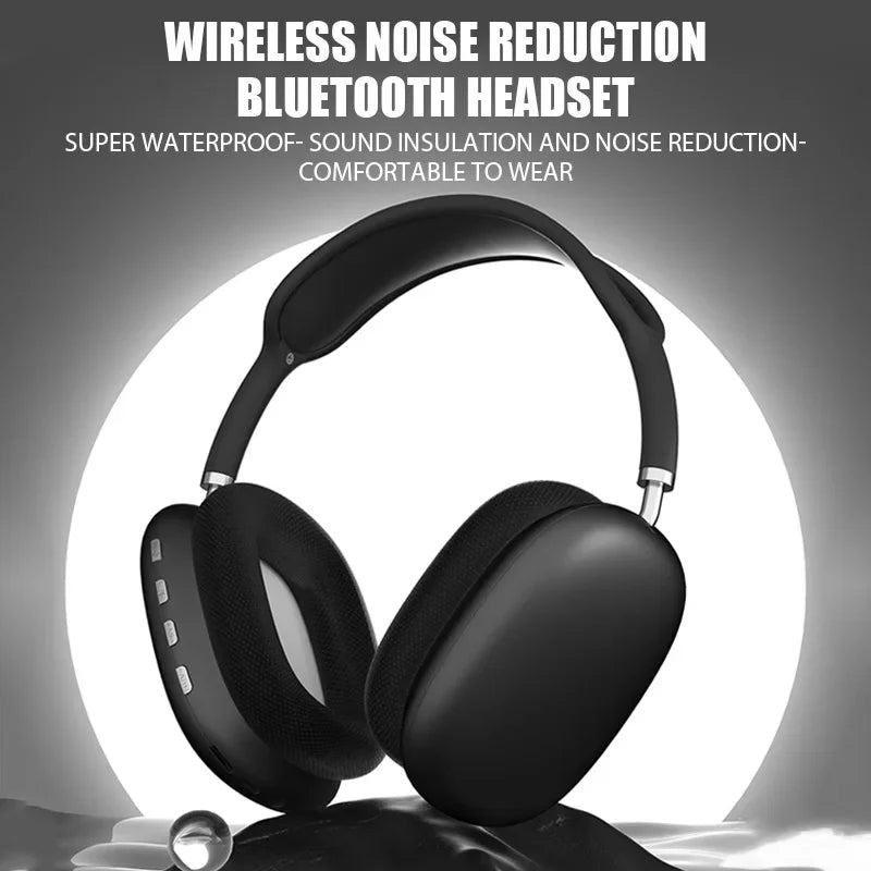 New P9 Wireless Bluetooth Headphones Noise Cancelling with Microphone Pods Over Ear Sports Gaming Headser